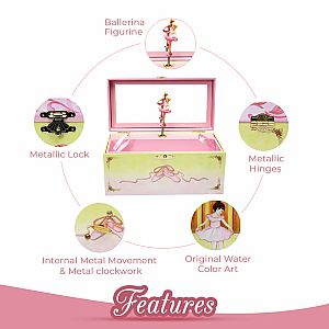 Enchantmints Ballet Shoes Music Box