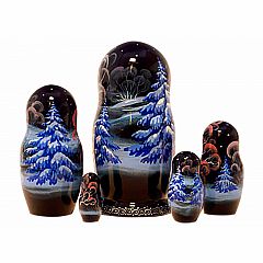 Nesting Doll - Winter Troika 5 Piece